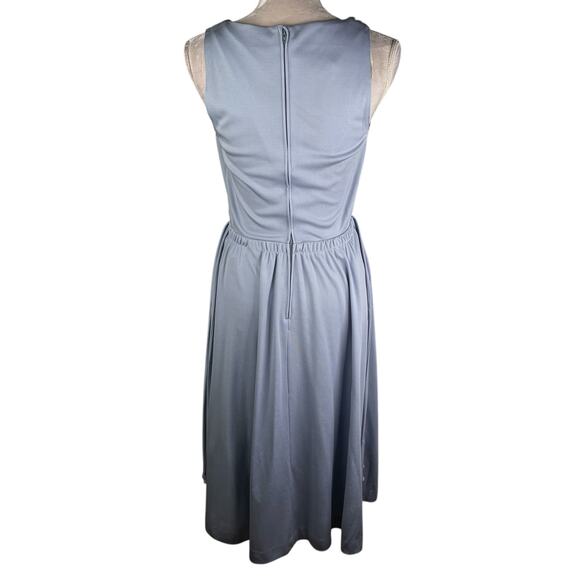 Alison Ayres Vintage Dress 10 Sleeveless Midi USA 60s70s - Picture 10 of 14